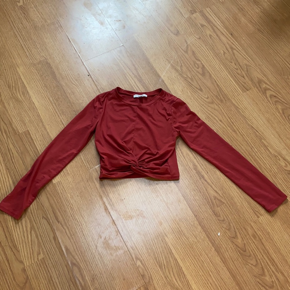 Gaze long sleeve crop top